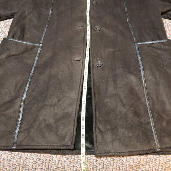 VIntage Faux Suede Fur Winter Coat - Picture 5 of 5